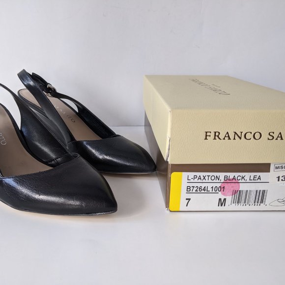 New Franco Sarto Size 7 Wedge Heel Sling Backs - Picture 15 of 15